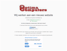 Tablet Screenshot of optimacomputers.nl